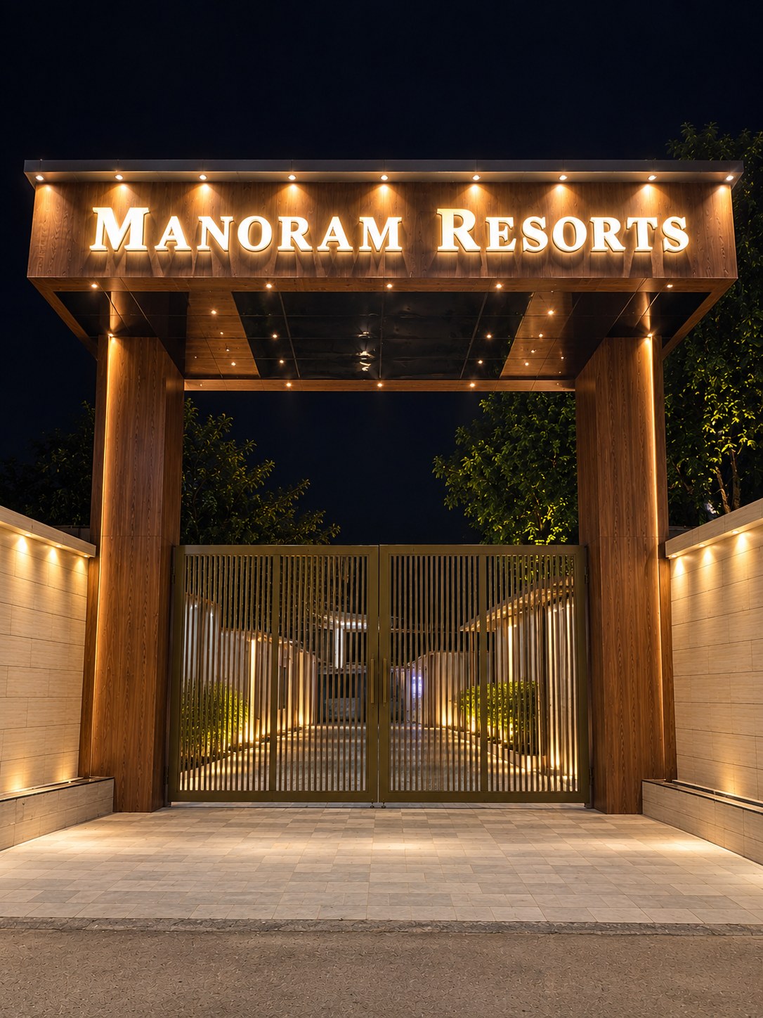 Manoram Resorts main entrance gate, Medical College Road, Gorakhpur